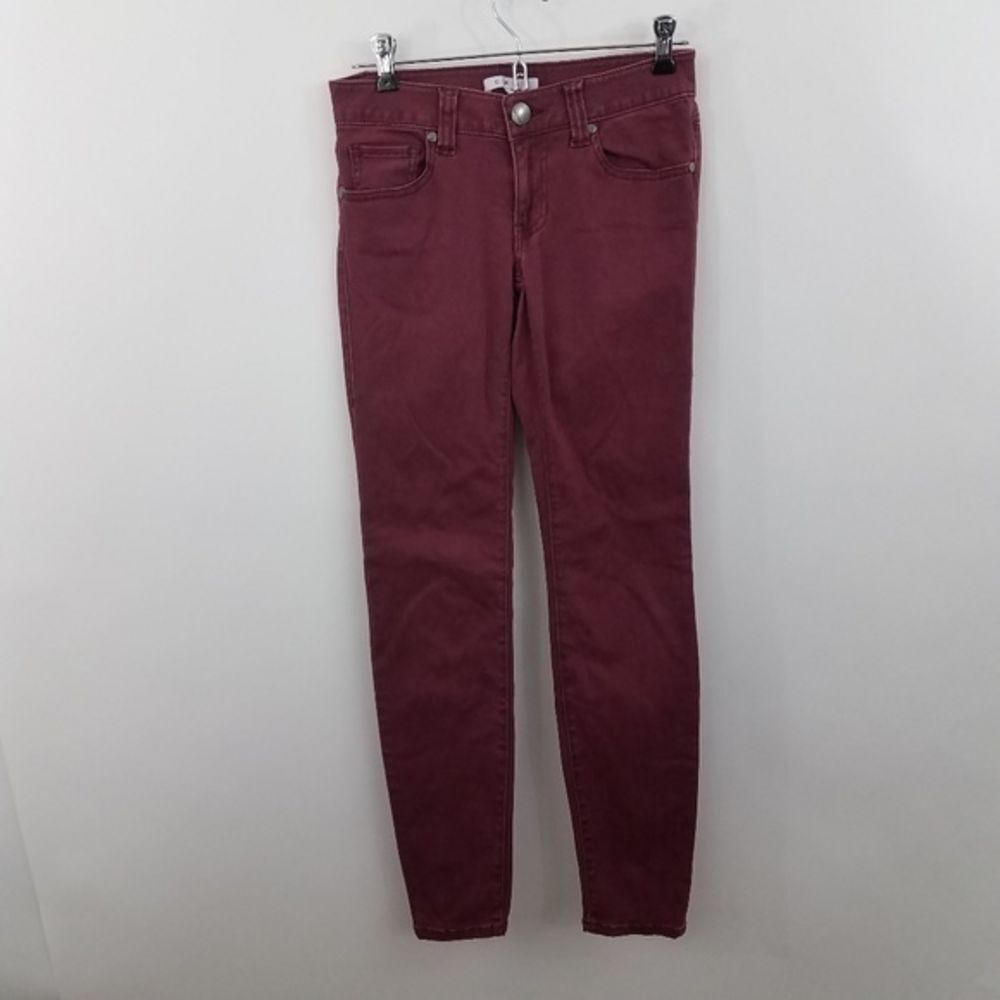 Cabi Jeans 0 Red Skinny 919 Bordeaux Wine Pants‎ St